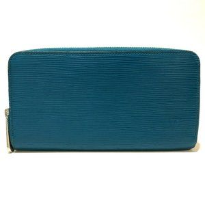 Louis Vuitton Cyan Epi Leather Zippy Wallet Louis Vuitton